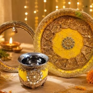 Pithani Swarnam Glow Karwa Chauth Set