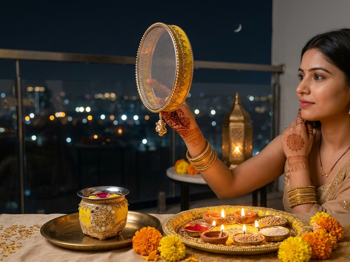Pithani Swarnam Glow Karwa Chauth Set - Image 2
